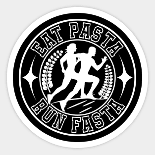 Eat Pasta Run Fasta v2 Sticker
